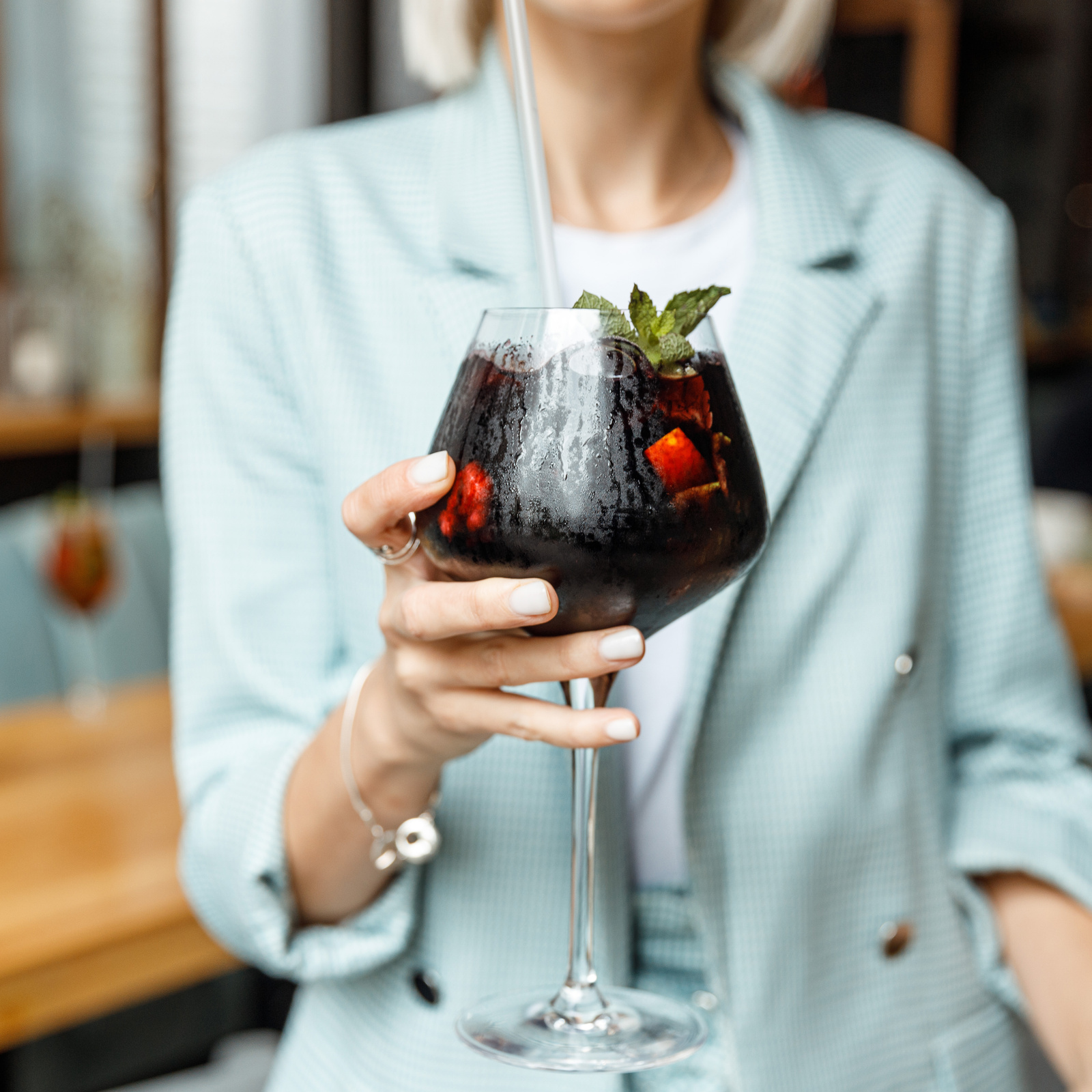 Red berry cocktail — Food and Restaurant Photography, Brussels