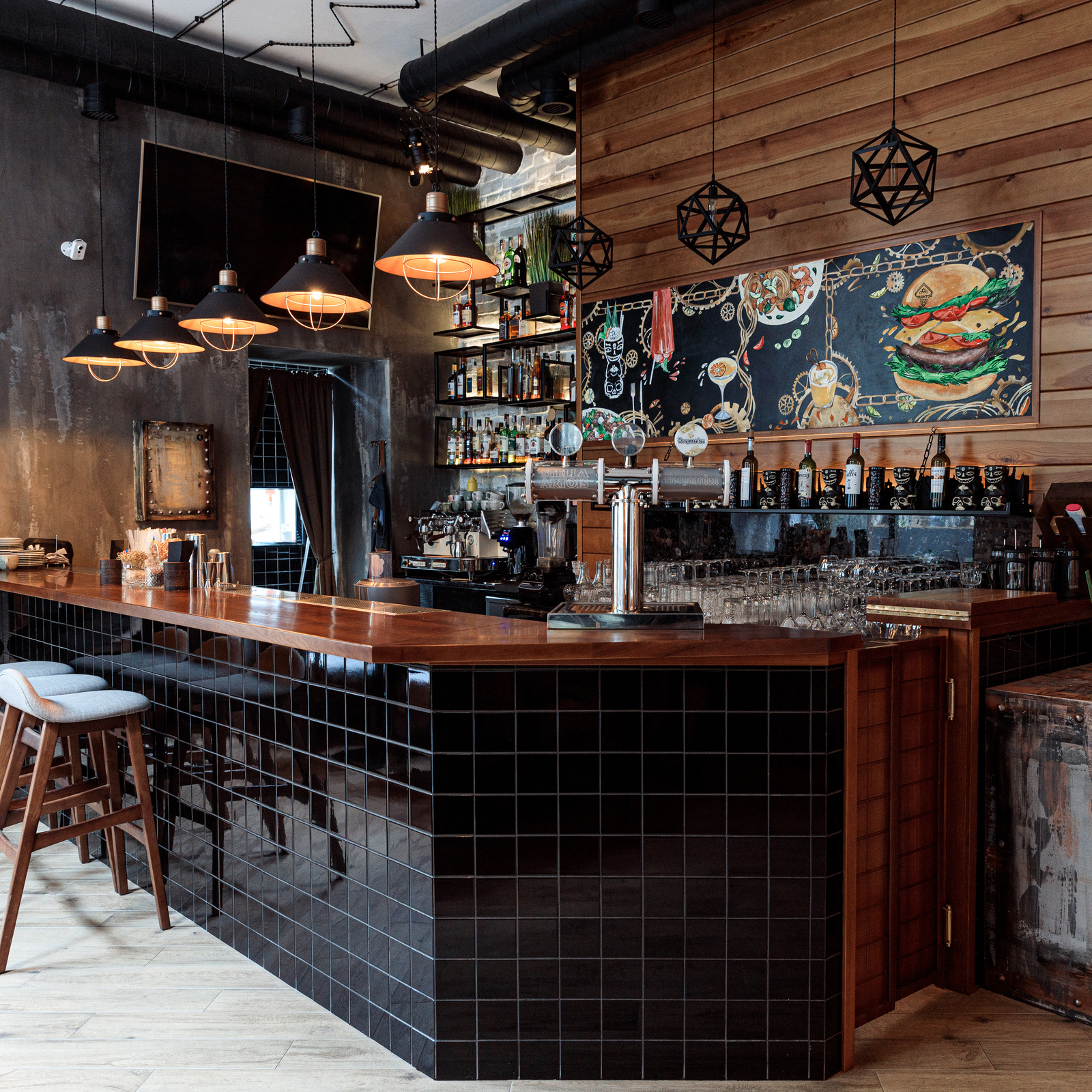 Bar counter — Food and Restaurant Photography, Brussels