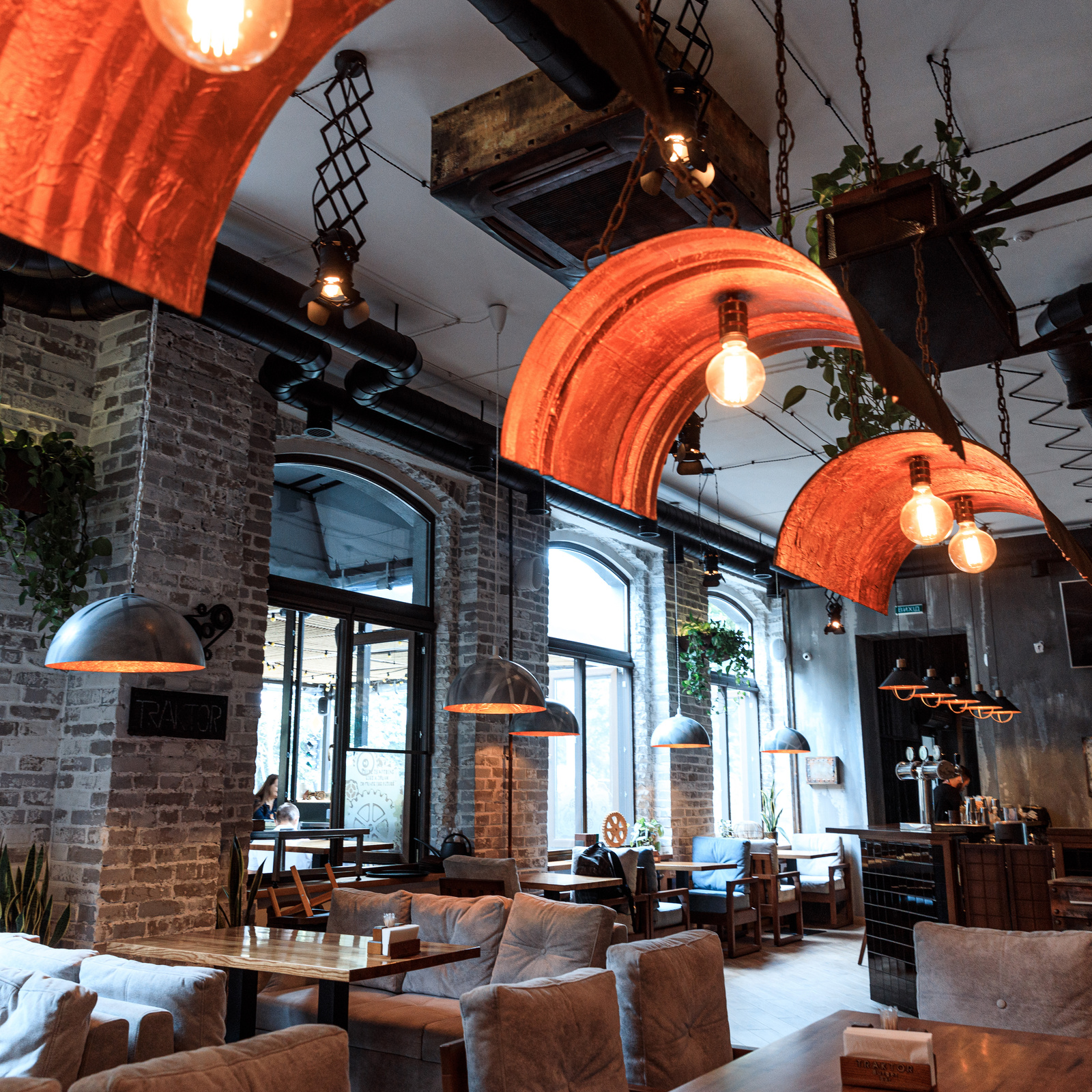 Dining room by the windows — Food and Restaurant Photography, Brussels