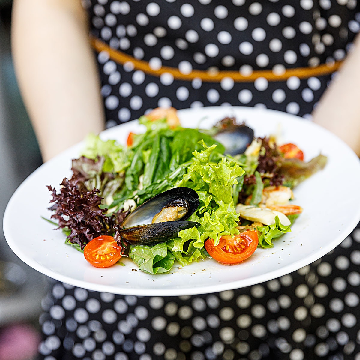 Mussel salad — Food and Restaurant Photography, Brussels