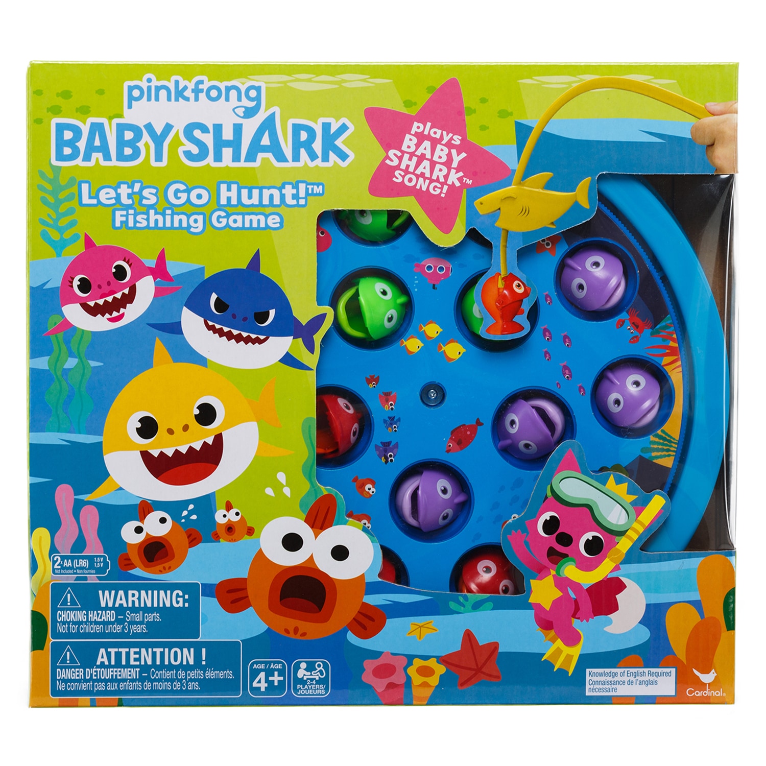 Baby Shark fishing game in its retail box — Amazon-Ready Product Photography, Brussels